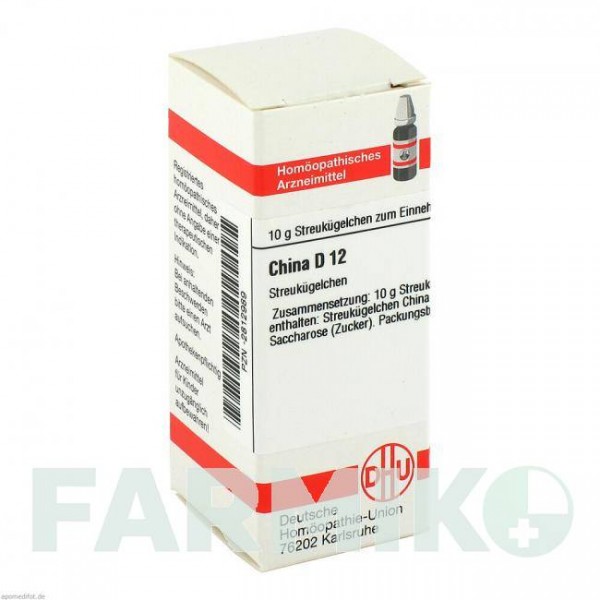 ХИНА (CHINA) D 12 глобули 10 г - Гомеопатия DHU
