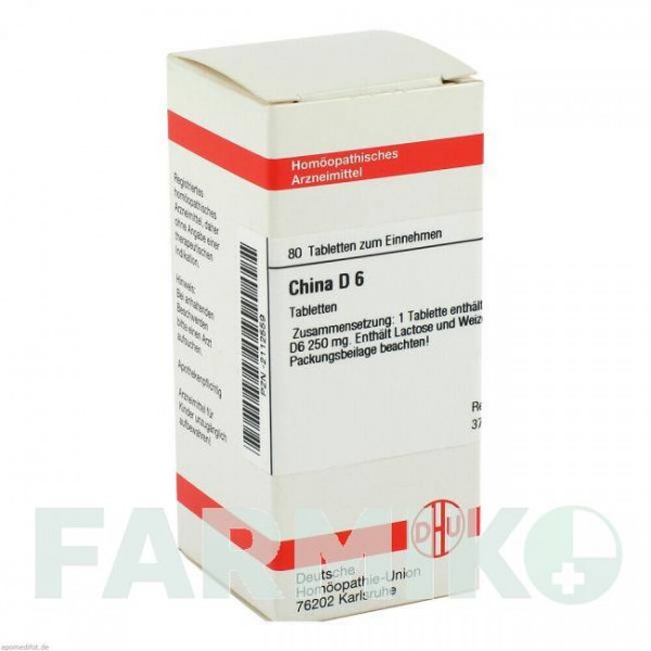 ХИНА (CHINA) D 6 таблетки 80 шт - Гомеопатия DHU