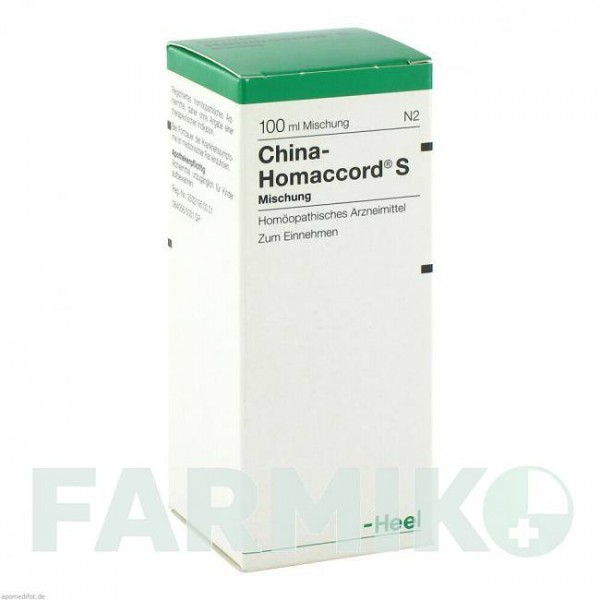 ХИНА ХОМАККОРД (CHINA HOMACCORD) капли 100 мл - Гомеопатия BIOLOGISCHE HEILMITTEL HEEL