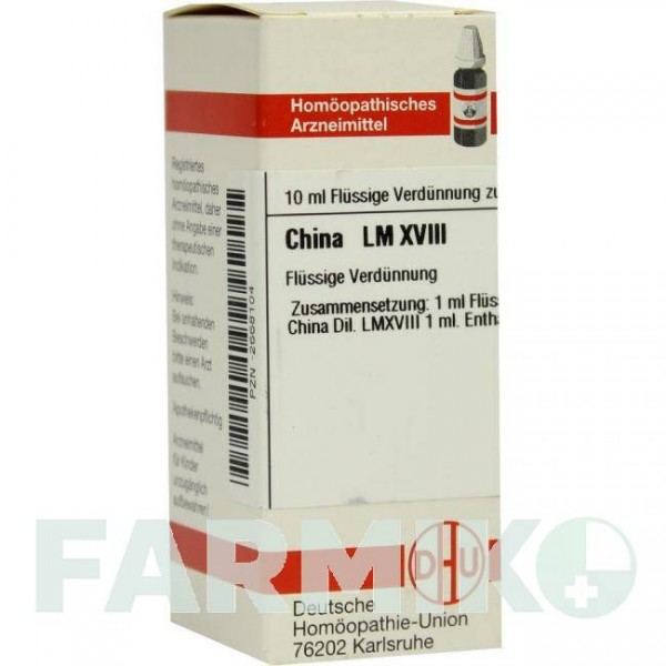 ХИНА (CHINA) LM XVIII раствор 10 мл - Гомеопатия DHU