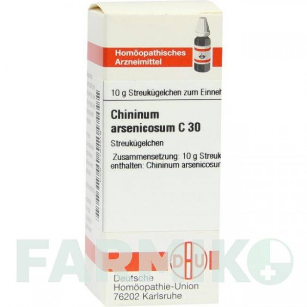 ХИНИНУМ АРСЕНИКОСУМ (CHININUM ARSENICOSUM) C 30 глобули 10 г - Гомеопатия DHU