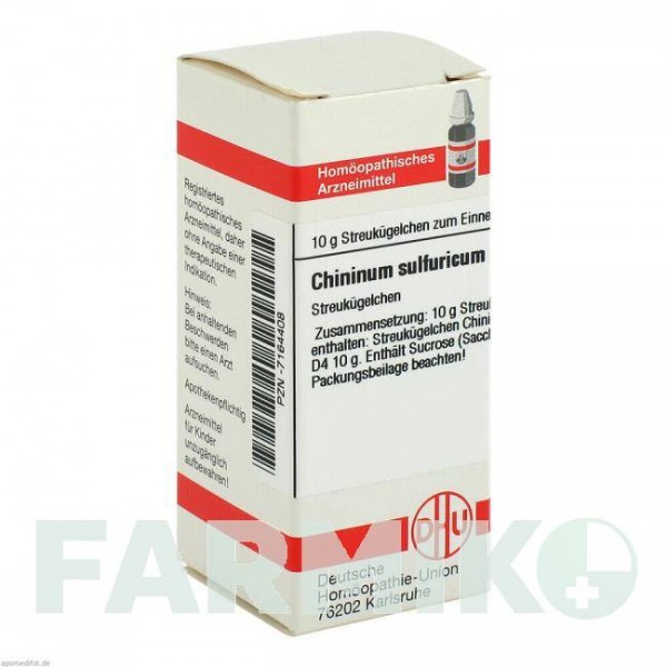 ХИНИНУМ СУЛЬФУРИКУМ (CHININUM SULFURICUM) D 4 глобули 10 г - Гомеопатия DHU