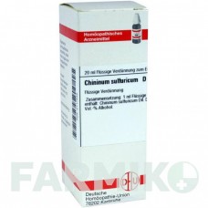 ХИНИНУМ СУЛЬФУРИКУМ (CHININUM SULFURICUM) D 4 раствор 20 мл - Гомеопатия DHU