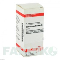 ХИНИНУМ СУЛЬФУРИКУМ (CHININUM SULFURICUM) D 4 таблетки 80 шт - Гомеопатия DHU