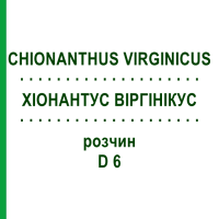 ХИОНАНТУС ВИРГИНИКУС (CHIONANTHUS VIRGINICUS) D 6 раствор 20 мл - Гомеопатия DHU