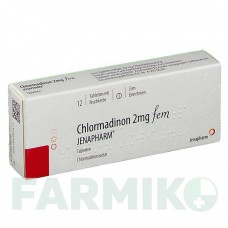 ХЛОРМАДИНОН (CHLORMADINON) 2 мг таблетки 12 шт - Хлормадинон JENAPHARM