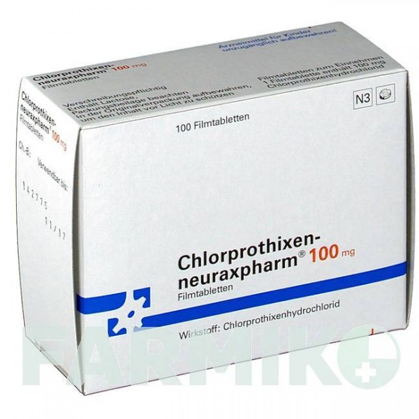 ХЛОРПРОТИКСЕН (CHLORPROTHIXEN) 100 таблетки 100 шт - Хлорпротиксен NEURAXPHARM