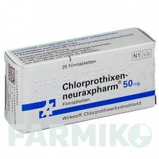 ХЛОРПРОТИКСЕН (CHLORPROTHIXEN) 50 мг таблетки 20 шт - Хлорпротиксен NEURAXPHARM