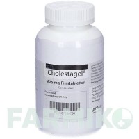 ХОЛЕСТАГЕЛЬ (CHOLESTAGEL) 625 мг таблетки 180 шт - Колесевелам KOHLPHARMA