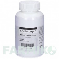 ХОЛЕСТАГЕЛЬ (CHOLESTAGEL) 625 мг таблетки 180 шт - Колесевелам KOHLPHARMA