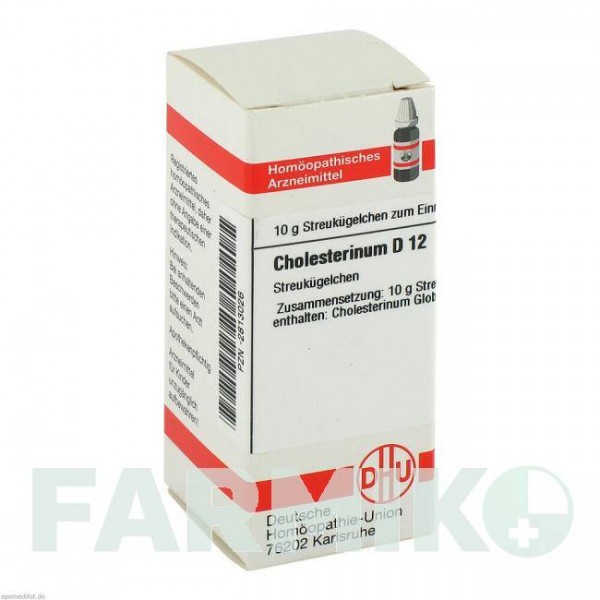 ХОЛЕСТЕРИНУМ (CHOLESTERINUM) D 12 глобули 10 г - Гомеопатия DHU