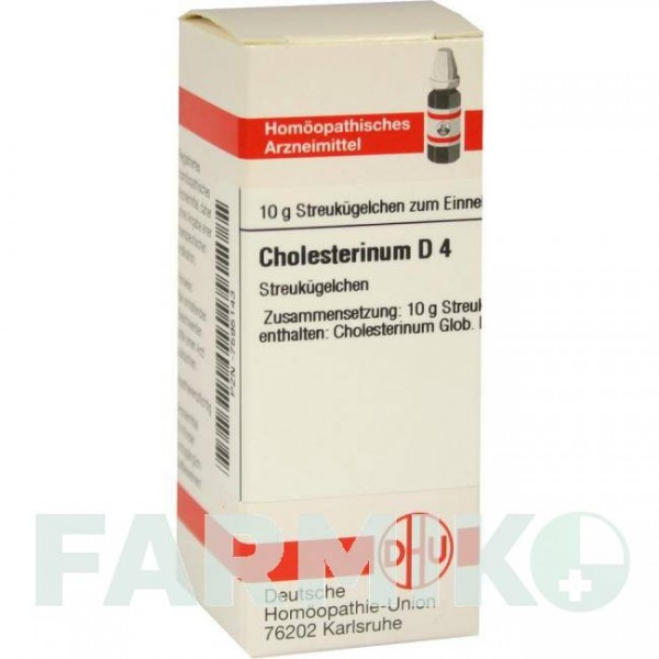 ХОЛЕСТЕРИНУМ (CHOLESTERINUM) D 4 глобули 10 г - Гомеопатия DHU