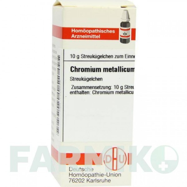 ХРОМИУМ МЕТАЛЛИКУМ (CHROMIUM METALLICUM) D 12 глобули 10 г - Гомеопатия DHU