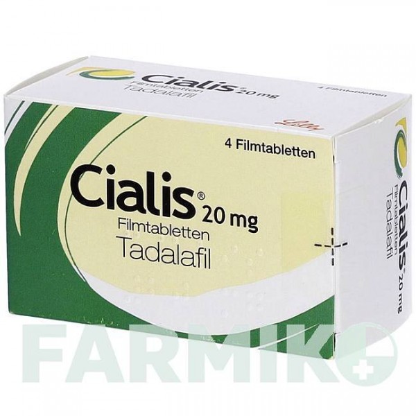 СИАЛИС (CIALIS) 20 мг таблетки 4 шт - Тадалафил ABACUS MEDICINE