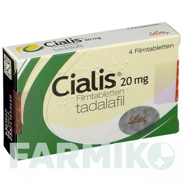 СИАЛИС (CIALIS) 20 мг таблетки 4 шт - Тадалафил LILLY