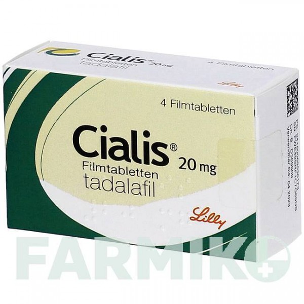 СИАЛИС (CIALIS) 20 мг таблетки 4 шт - Тадалафил ORIFARM