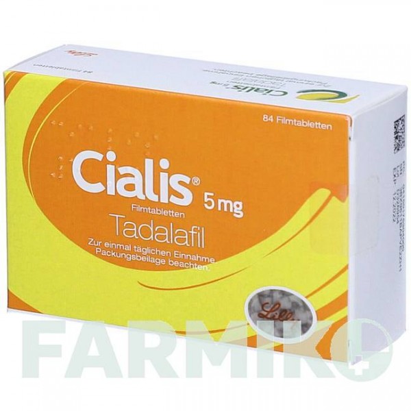 СІАЛІС (CIALIS) 5 мг таблетки 84 шт - Тадалафіл ORIFARM