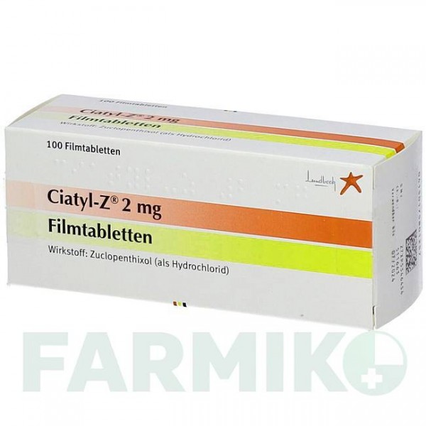 ЦИАТИЛ (CIATYL) 2 мг таблетки 100 шт - Зуклопентиксол LUNDBECK