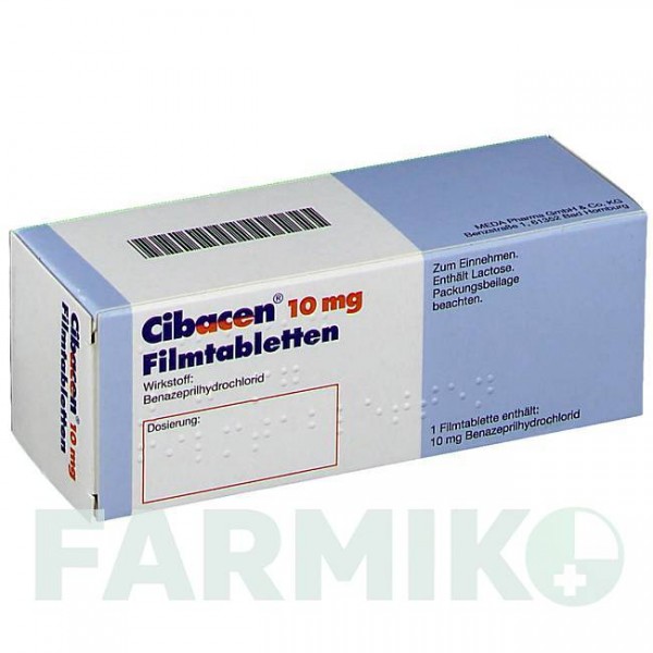 СИБАЦЕН (CIBACEN) 10 таблетки 28 шт - Беназеприл MEDA PHARMA