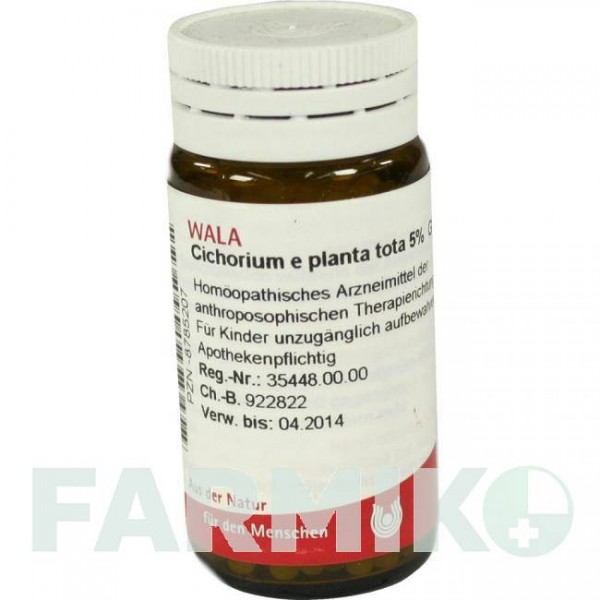 ЦИКОРІУМ (CICHORIUM) 5% глобули 20 г - Гомеопатія WALA HEILMITTEL