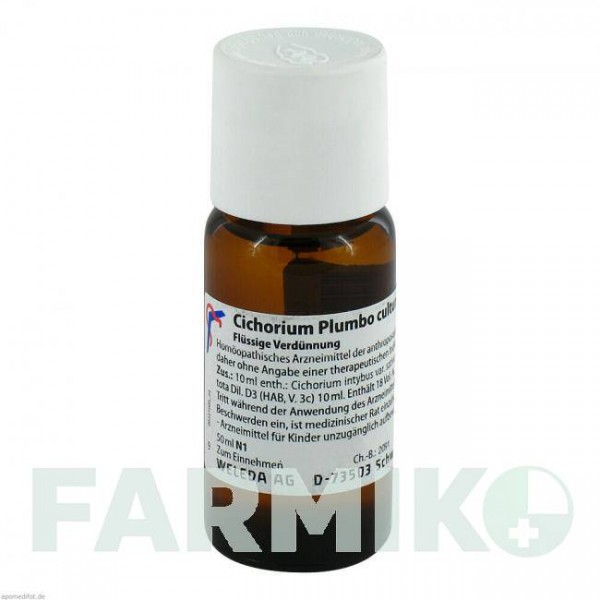 ЦИХОРИУМ ПЛУМБО (CICHORIUM PLUMBO) D 3 раствор 50 мл - Гомеопатия WELEDA