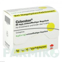 ЦИКЛОКУТАН (CICLOCUTAN) 80 мг/г лак 6 г - Циклопірокс DERMAPHARM