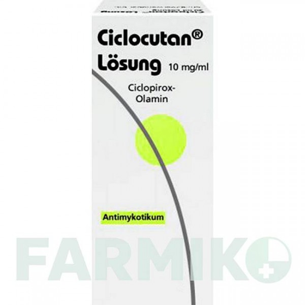 ЦИКЛОКУТАН (CICLOCUTAN) раствор 50 мл - Циклопирокс DERMAPHARM