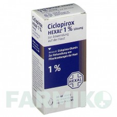 ЦИКЛОПИРОКС (CICLOPIROX) 1% раствор 30 мл - Циклопирокс HEXAL