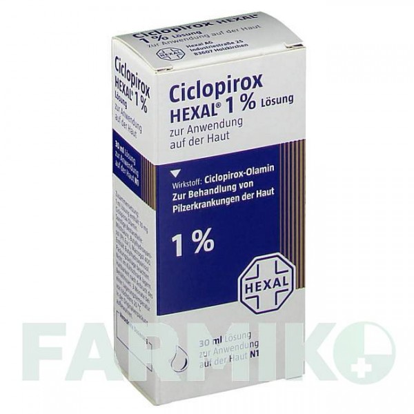 ЦИКЛОПИРОКС (CICLOPIROX) 1% раствор 30 мл - Циклопирокс HEXAL