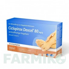 ЦИКЛОПИРОКС (CICLOPIROX) 80 мг/г лак 6,6 мл - Циклопирокс DEXCEL PHARMA