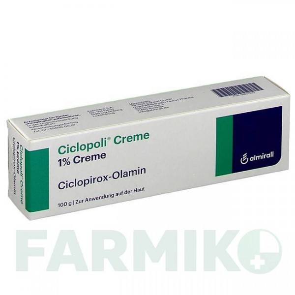 ЦИКЛОПОЛИ (CICLOPOLI) крем 100 г - Циклопирокс ALMIRALL
