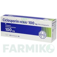 ЦИКЛОСПОРИН (CICLOSPORIN) 100 мг капсулы 60 шт - Циклоспорин HEXAL
