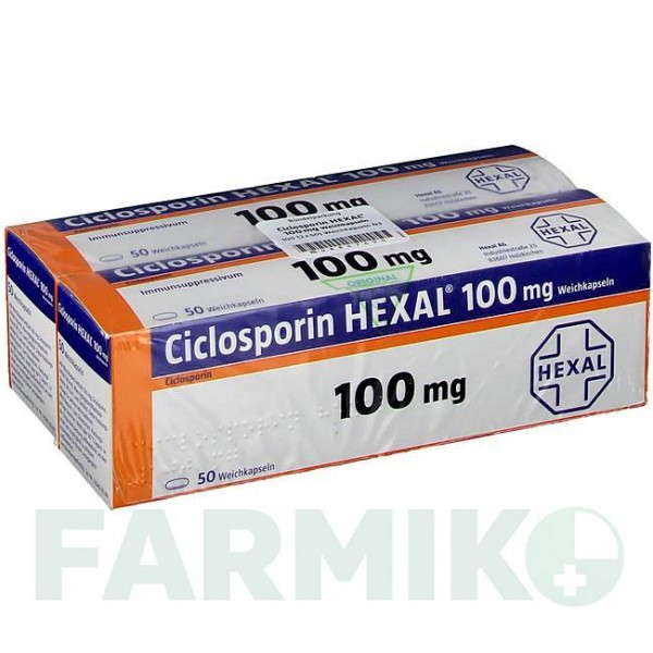ЦИКЛОСПОРИН (CICLOSPORIN) 100 мг капсулы 90 шт - Циклоспорин HEXAL
