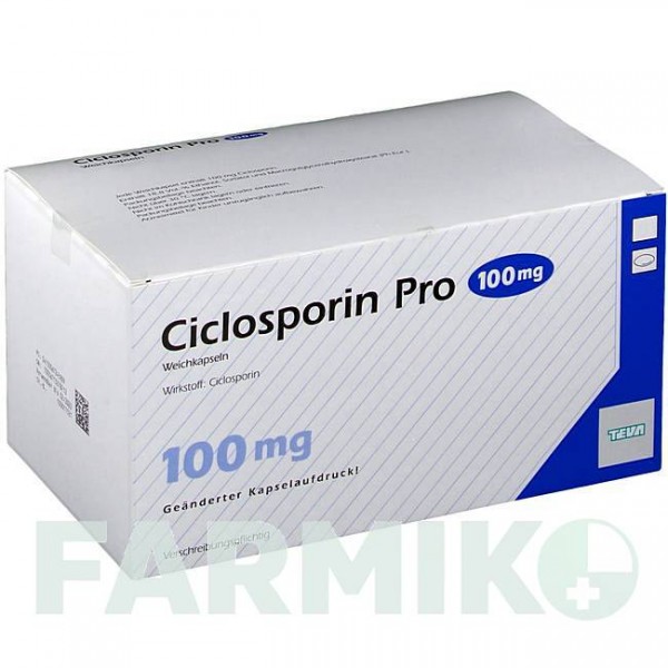 ЦИКЛОСПОРИН (CICLOSPORIN) 100 мг капсули 30 шт - Циклоспорин TEVA