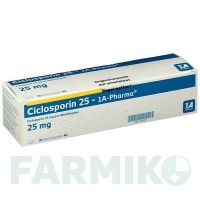 ЦИКЛОСПОРИН (CICLOSPORIN) 25 капсули 50 шт - Циклоспорин 1 A PHARMA