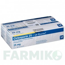 ЦИКЛОСПОРИН (CICLOSPORIN) 25 капсули 100 шт - Циклоспорин 1 A PHARMA