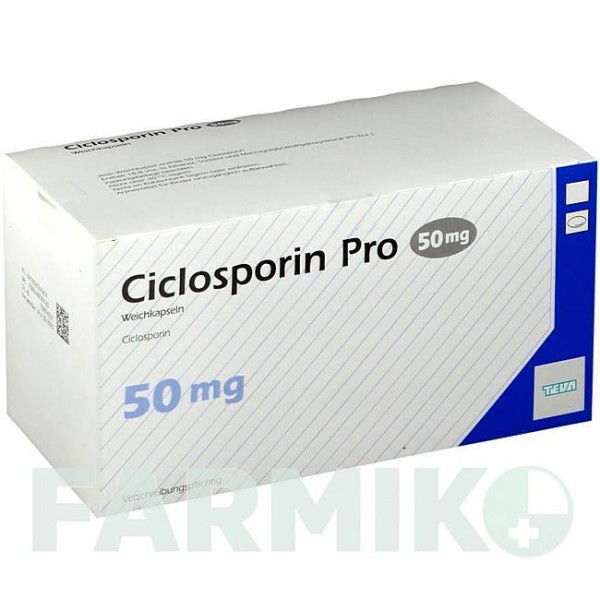 ЦИКЛОСПОРИН (CICLOSPORIN) 50 мг капсули 30 шт - Циклоспорин TEVA