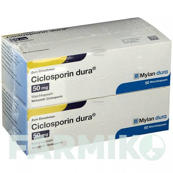 ЦИКЛОСПОРИН (CICLOSPORIN) 50 мг капсулы 100 шт - Циклоспорин VIATRIS