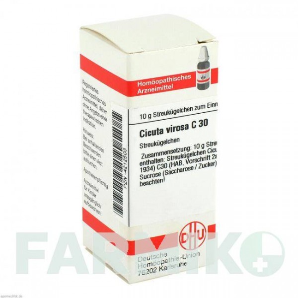 ЦИКУТА ВИРОСА (CICUTA VIROSA) C 30 глобули 10 г - Гомеопатия DHU