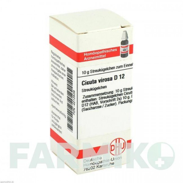 ЦИКУТА ВИРОСА (CICUTA VIROSA) D 12 глобули 10 г - Гомеопатия DHU