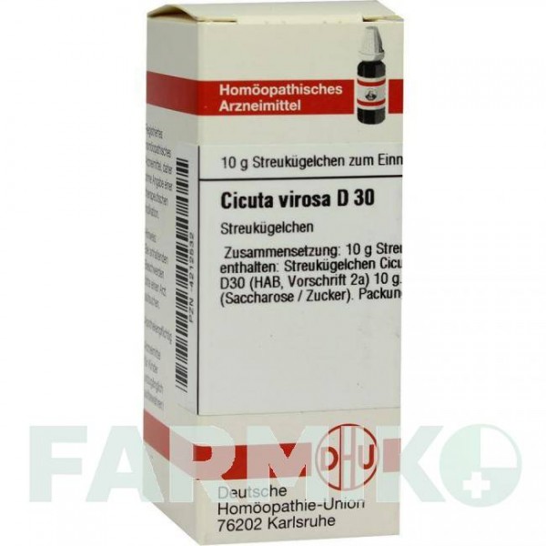 ЦИКУТА ВИРОСА (CICUTA VIROSA) D 30 глобули 10 г - Гомеопатия DHU