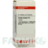 ЦИКУТА ВИРОСА (CICUTA VIROSA) D 4 таблетки 80 шт - Гомеопатия DHU