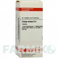 ЦИКУТА ВИРОСА (CICUTA VIROSA) D 4 таблетки 80 шт - Гомеопатия DHU