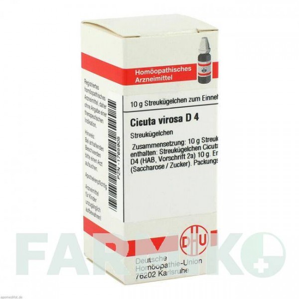 ЦИКУТА ВИРОСА (CICUTA VIROSA) D 4 глобули 10 г - Гомеопатия DHU