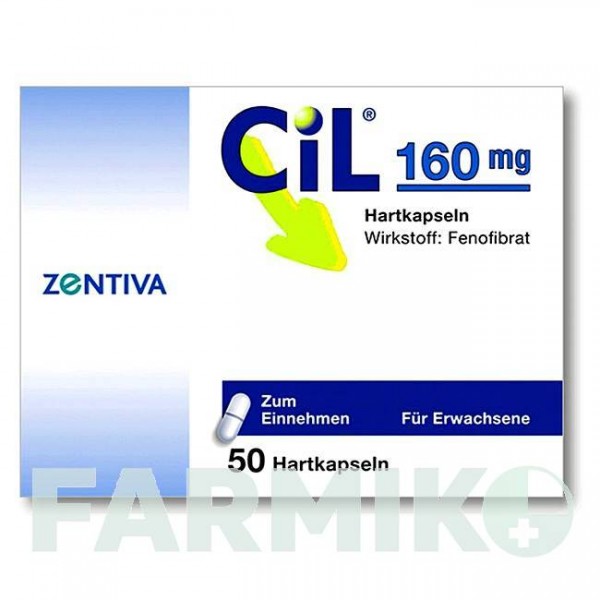ЦИЛ (CIL) 160 мг капсули 50 шт - Фенофібрат ZENTIVA