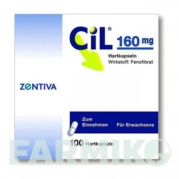 ЦИЛ (CIL) 160 мг капсули 100 шт - Фенофібрат ZENTIVA