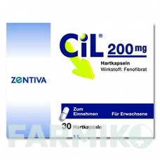 ЦИЛ (CIL) 200 мг капсулы 30 шт - Фенофибрат ZENTIVA