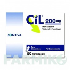 ЦИЛ (CIL) 200 мг капсули 50 шт - Фенофібрат ZENTIVA