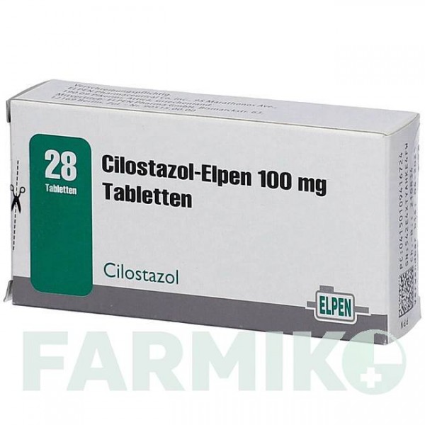 ЦИЛОСТАЗОЛ (CILOSTAZOL) 100 мг таблетки 28 шт - Цилостазол ELPEN PHARMACEUTICAL