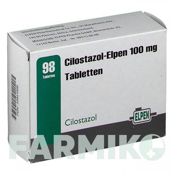 ЦИЛОСТАЗОЛ (CILOSTAZOL) 100 мг таблетки 98 шт - Цилостазол ELPEN PHARMACEUTICAL